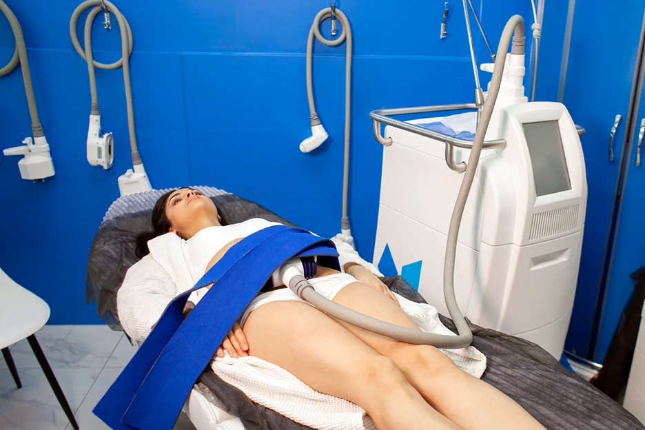 A Woman Getting Coolsculpting on Stomach